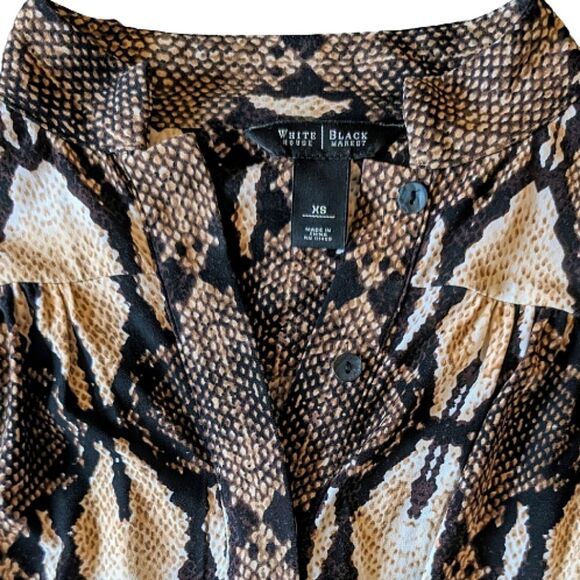 White House Black Market Python Snake Print Dress XS - Picture 8 of 12